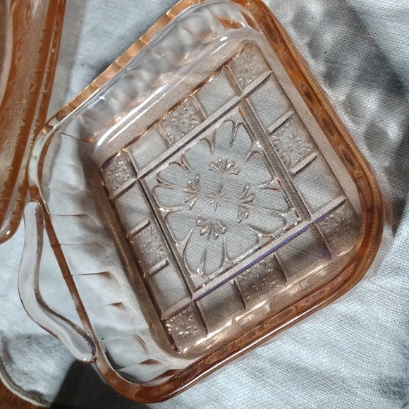 Vintage pink depression glass trinket dish - Picture 5 of 6